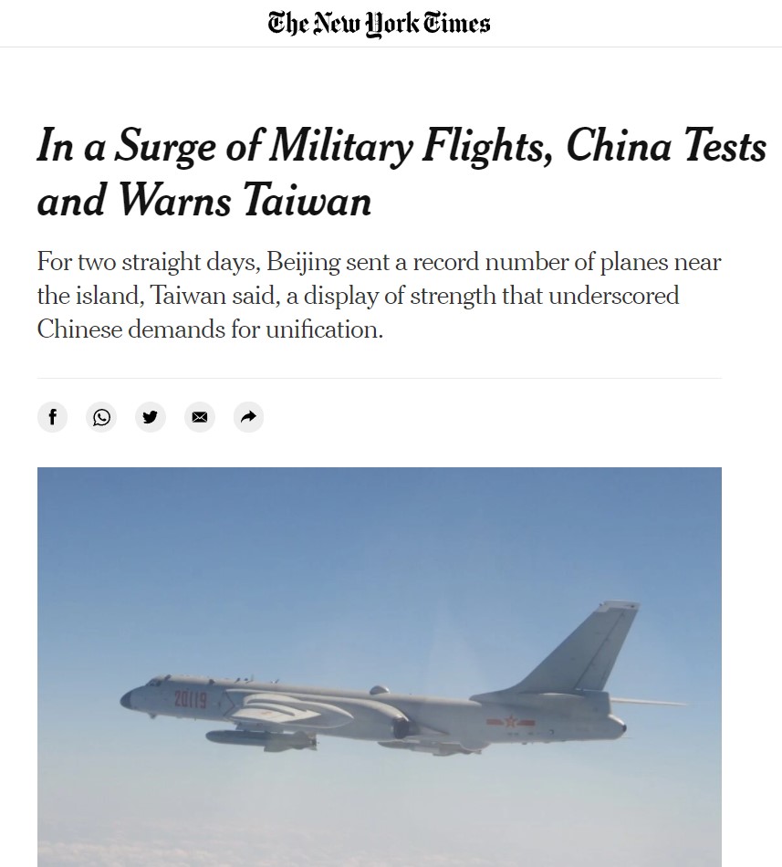 Not a question of if anymore… it’s when will Taiwan fall to China