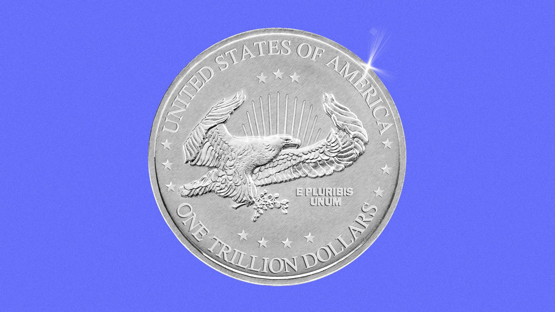 Trillion dollar platinum coin to avert debt ceiling issue? Heck print 100 of those puppies!