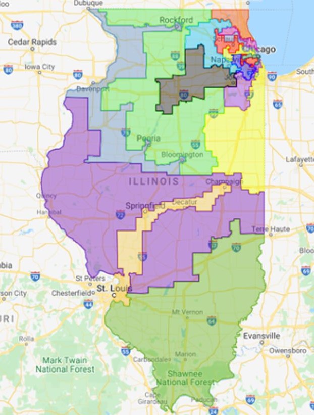 Georgia Republicans don’t know how to gerrymander properly… look to Illinois for maps that grip power forever