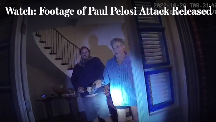 Paul Pelosi answered the door in his boxers while jointly holding the hammer with the man that put him in the hospital